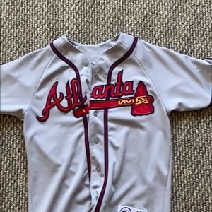 Atlanta Braves Authentic Andrew Jones Majestic